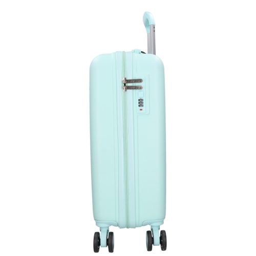 5910 zöld három részes bőrönd szett