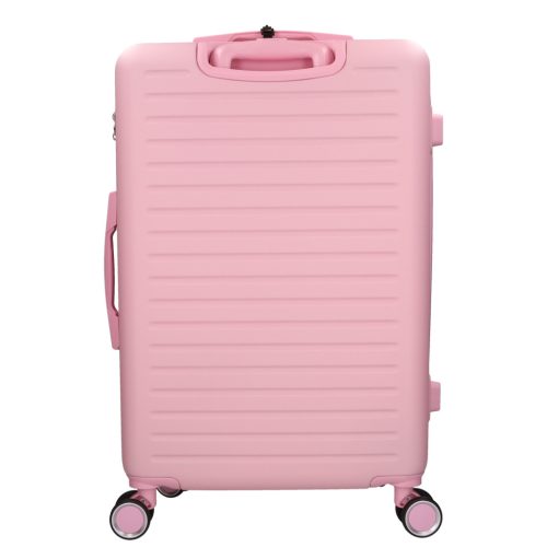 5910 rózsaszín három részes bőrönd szett