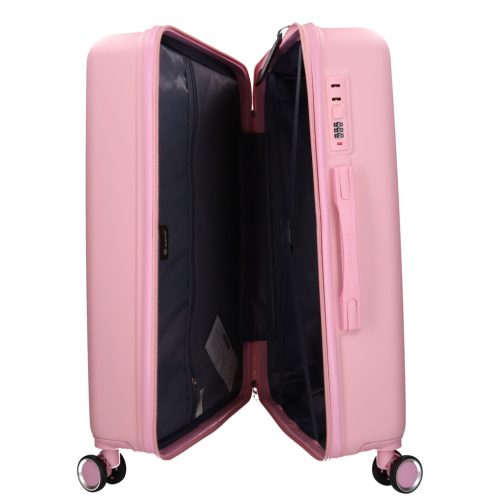 5910 rózsaszín három részes bőrönd szett