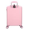 5910 rózsaszín három részes bőrönd szett