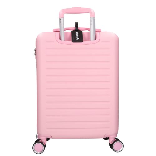 5910 rózsaszín három részes bőrönd szett