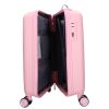 5910 rózsaszín három részes bőrönd szett