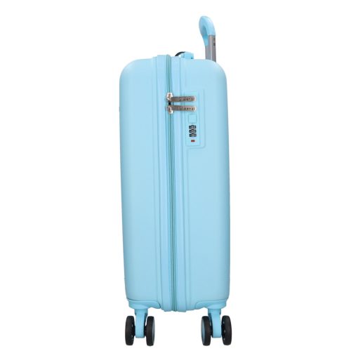 5910 világos kék három részes bőrönd szett