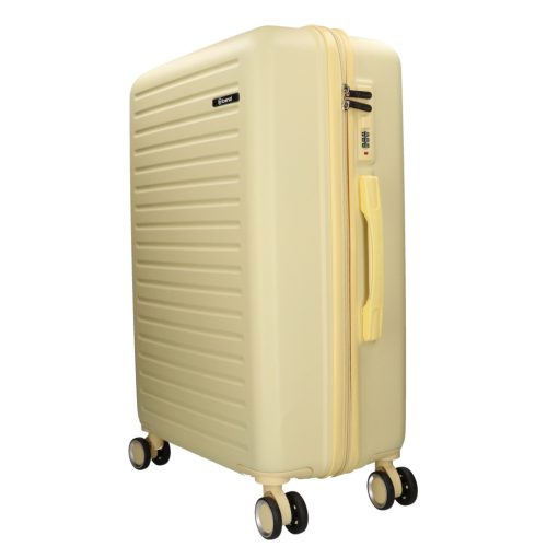 5910 sárga háromrészes bőrönd szett