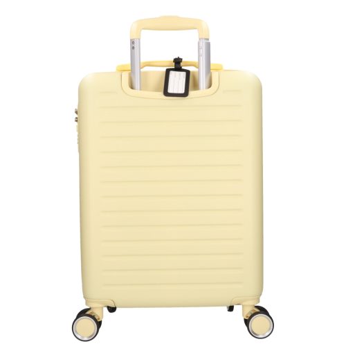 5910 sárga háromrészes bőrönd szett