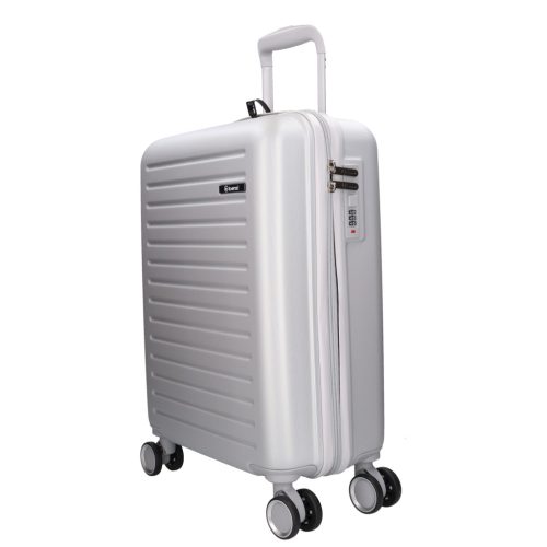 5910-50 szürke S méretű kabin bőrönd