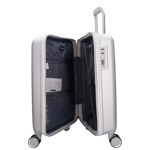 5910-50 szürke S méretű kabin bőrönd