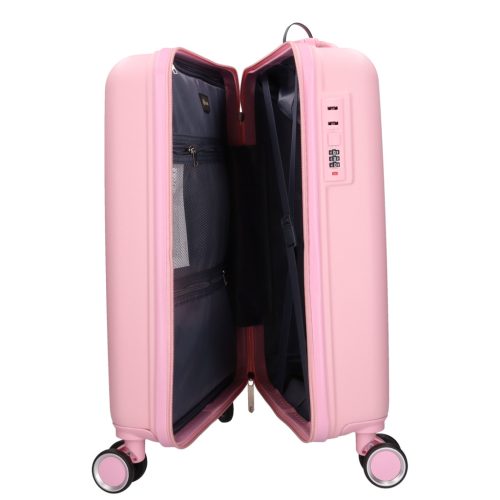 5910-50 rózsaszín S méretű kabin bőrönd