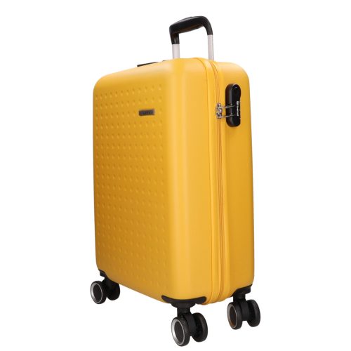 5908-50 sárga S méretű bőrönd