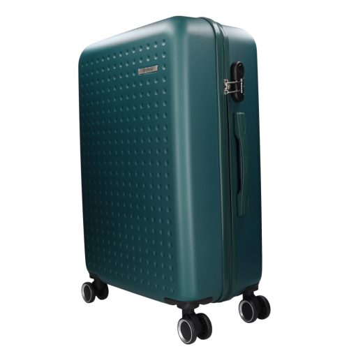 5908 zöld három részes bőrönd szett