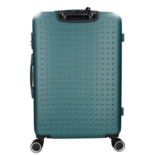 5908 zöld három részes bőrönd szett