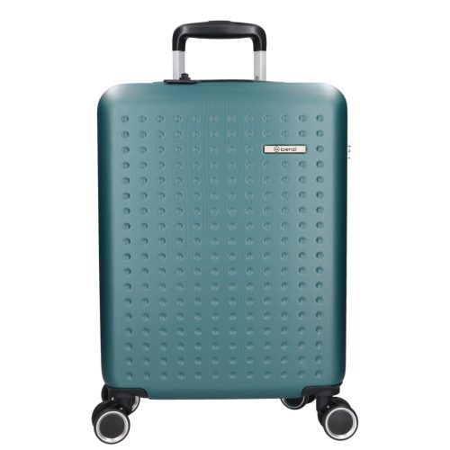 5908 zöld három részes bőrönd szett