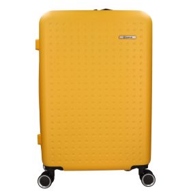 5908 sárga három részes bőrönd szett