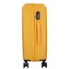 5908 sárga három részes bőrönd szett
