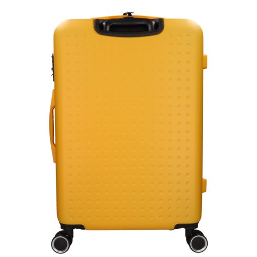 5908 sárga három részes bőrönd szett