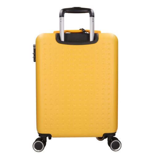 5908 sárga három részes bőrönd szett