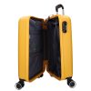 5908 sárga három részes bőrönd szett