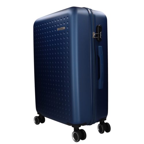 5908 kék három részes bőrönd sszett