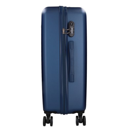 5908 kék három részes bőrönd sszett