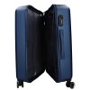 5908 kék három részes bőrönd sszett