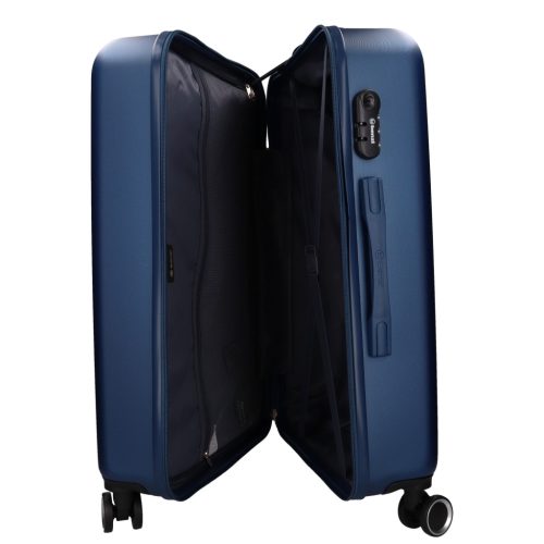 5908 kék három részes bőrönd sszett