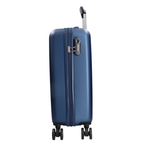 5908 kék három részes bőrönd sszett