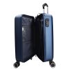 5908 kék három részes bőrönd sszett