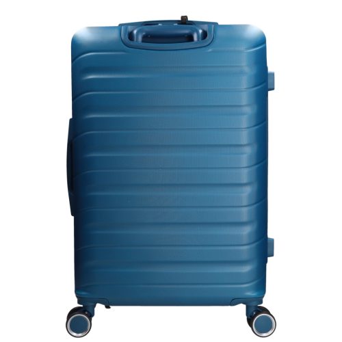 5907 petrol három részes bőrönd szett