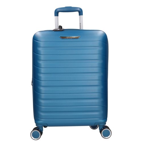 5907 petrol három részes bőrönd szett