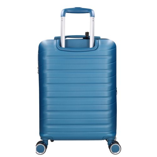 5907 petrol három részes bőrönd szett