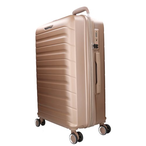 5907 arany három részes bőrönd szett