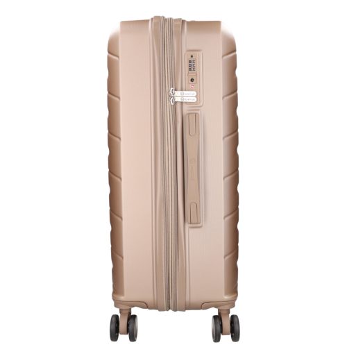 5907 arany három részes bőrönd szett