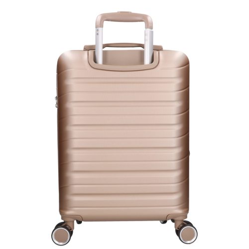 5907 arany három részes bőrönd szett