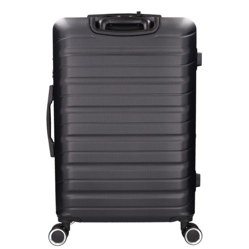 5907 fekete három részes bőrönd szett