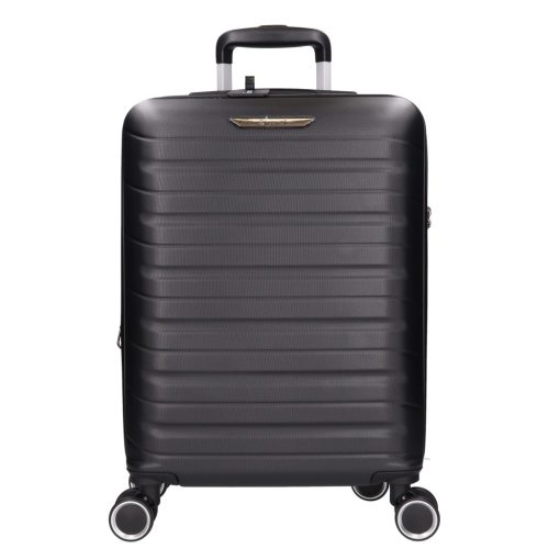 5907 fekete három részes bőrönd szett