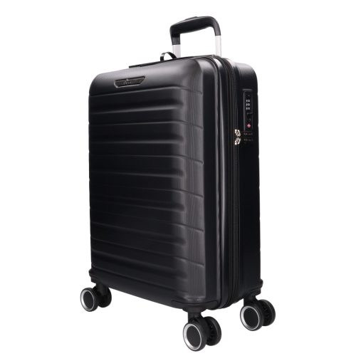 5907 fekete három részes bőrönd szett