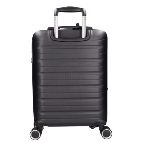 5907 fekete három részes bőrönd szett