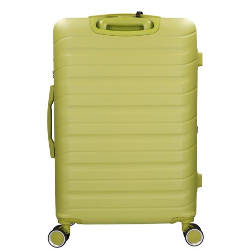 5907 zöld három részes bőrönd szett