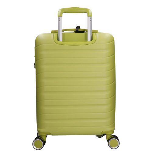 5907 zöld három részes bőrönd szett