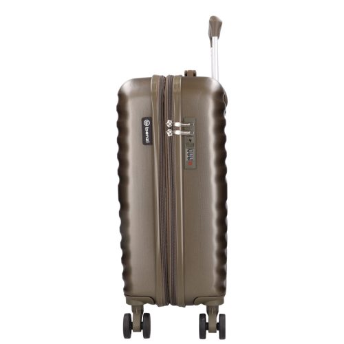 5906 barna három részes bőrönd szett