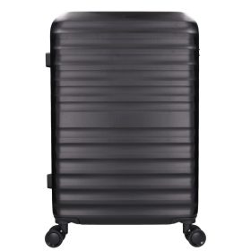 5906 fekete három részes bőrönd szett