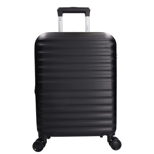 5906 fekete három részes bőrönd szett