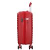 5906 piros három részes bőrönd szett