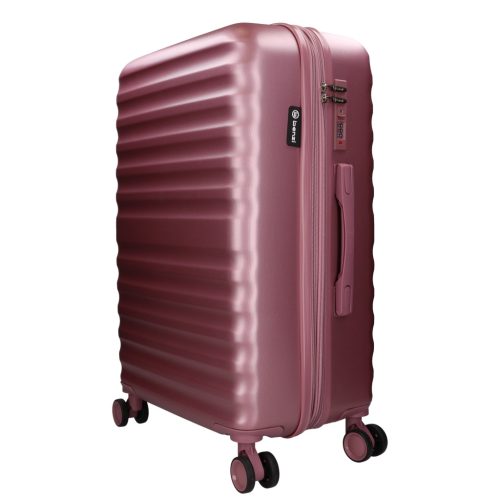 5906 rosé három részes bőrönd szett