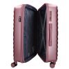 5906 rosé három részes bőrönd szett
