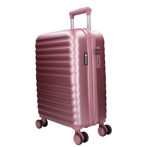 5906 rosé három részes bőrönd szett