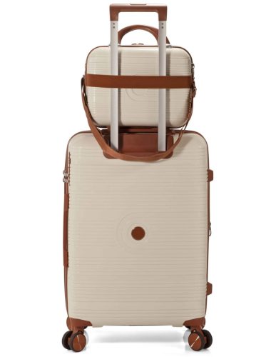 5900 bézs 4 részes bőrönd szett