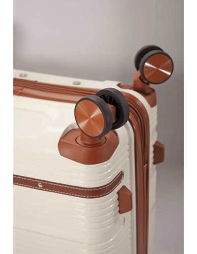 5900 bézs 4 részes bőrönd szett