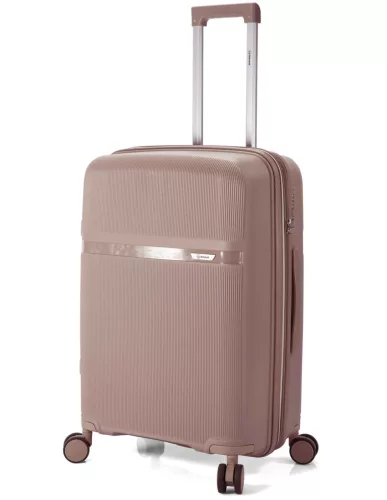 5842 bézs bővíthető  bőröndszett