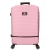 5886 pink három részes bőrönd szett ABS